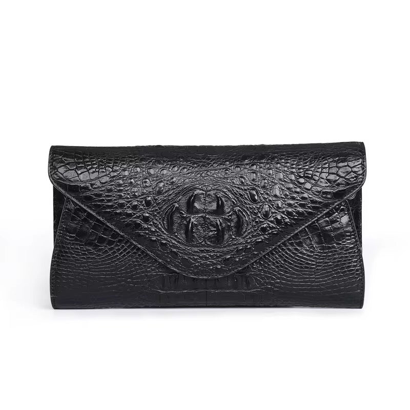 Crocodile Leather Purse in Three Colors – Handmade in Italy | Noiyan