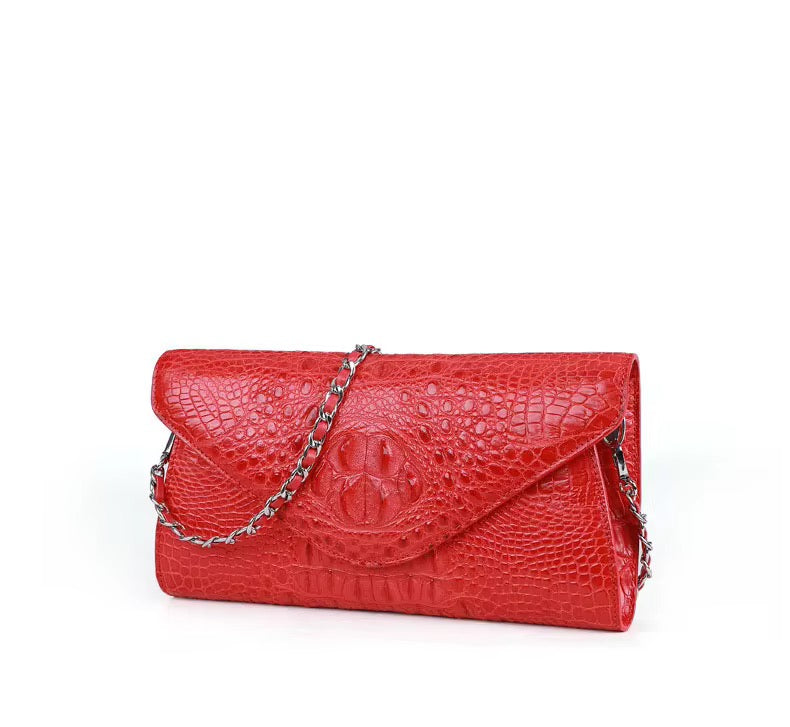 Crocodile Leather Purse in Three Colors – Handmade in Italy | Noiyan