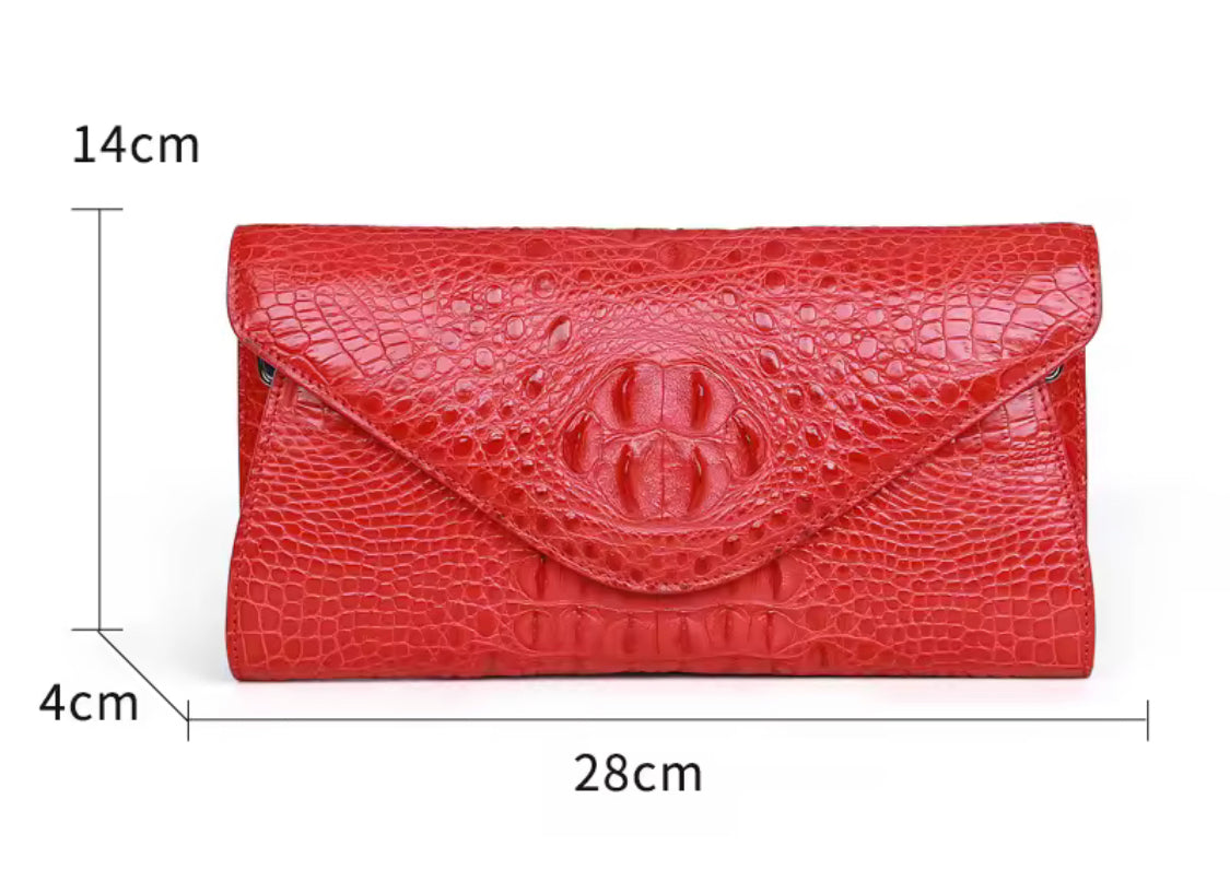 Crocodile Leather Purse in Three Colors – Handmade in Italy | Noiyan