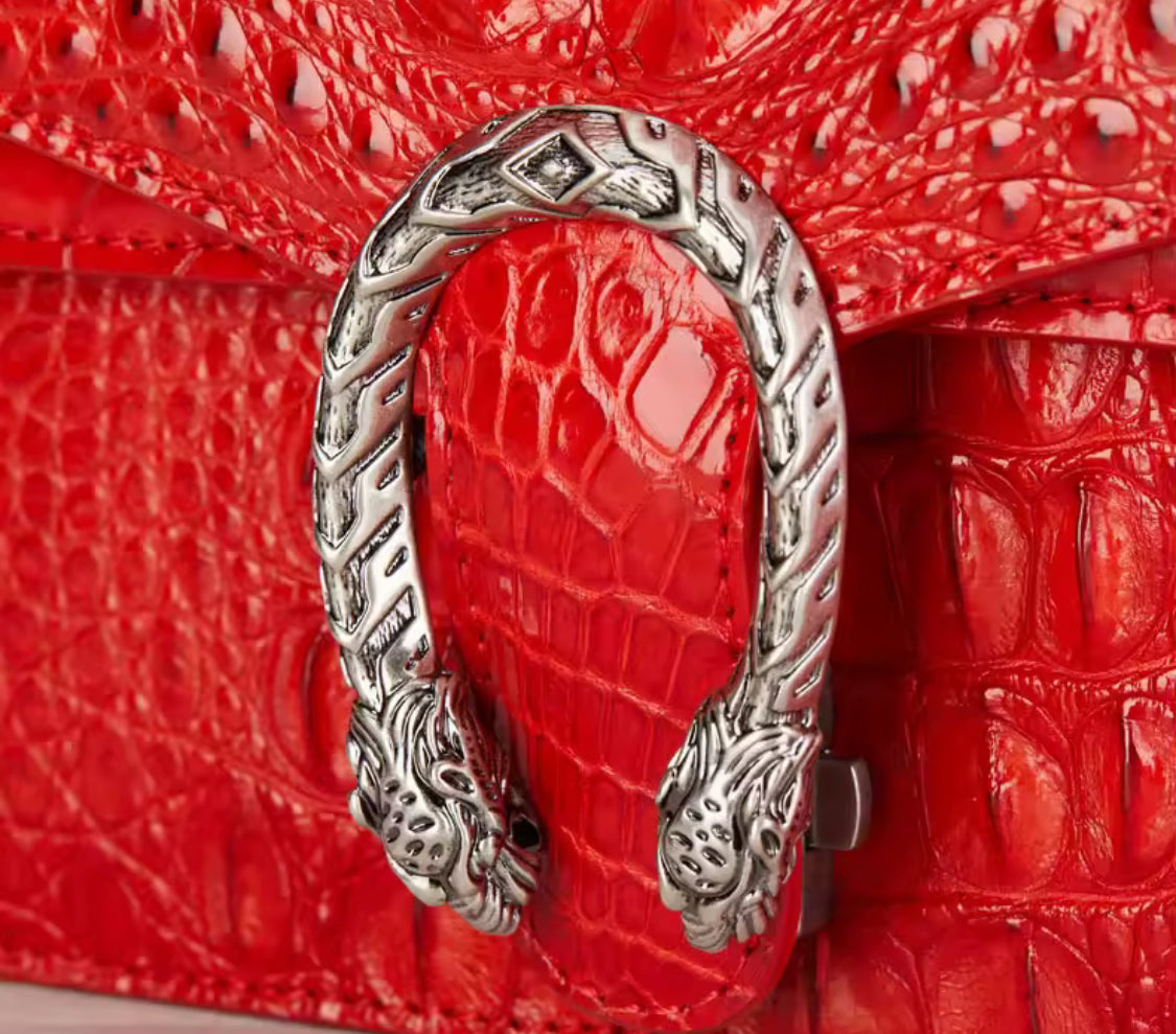 Crocodile Leather Purse in Four Colors – Handmade in Italy | Noiyan