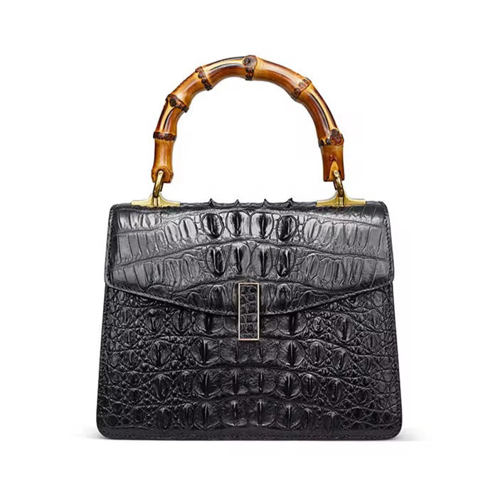 Crocodile Leather Bag in Three Colors – Handmade in Italy | Noiyan