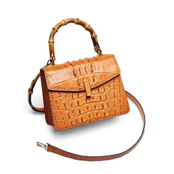 Crocodile Leather Bag in Three Colors – Handmade in Italy | Noiyan