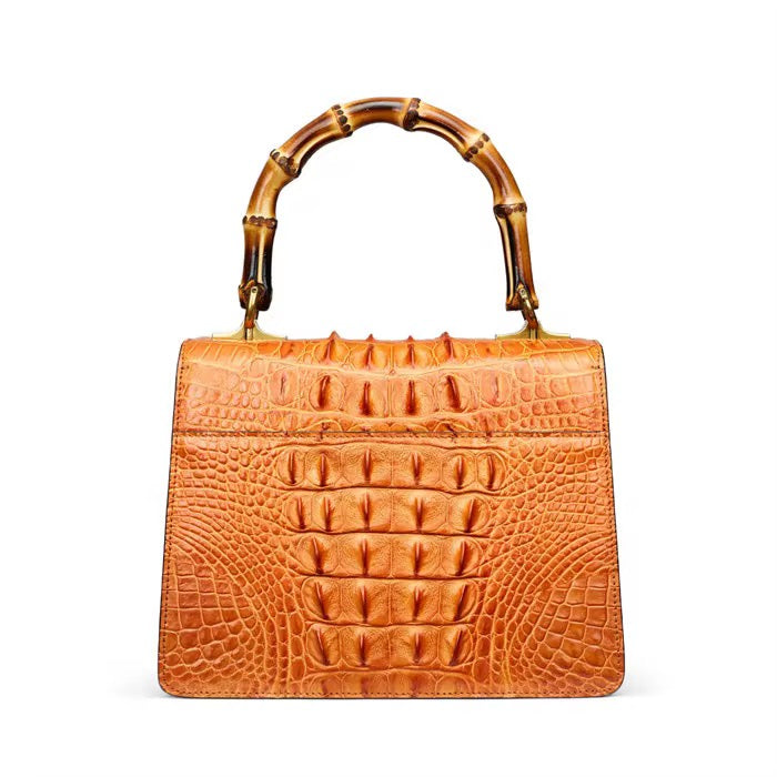 Crocodile Leather Bag in Three Colors – Handmade in Italy | Noiyan
