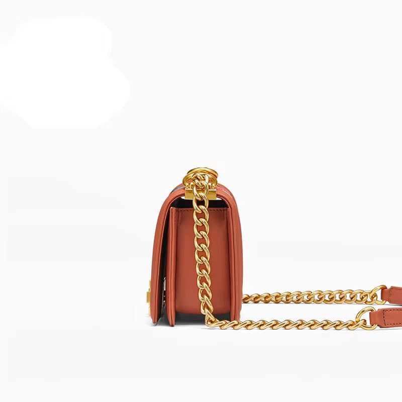 Multicolor Crocodile Leather Purse with Golden Chain | Noiyan