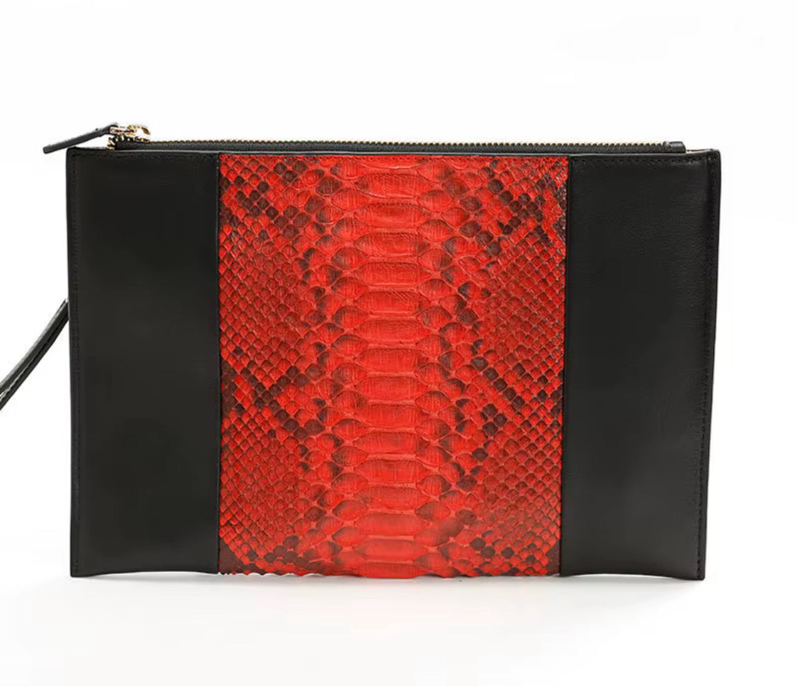 Snake Skin Leather Wallet – Unisex, Handmade in Italy | Noiyan