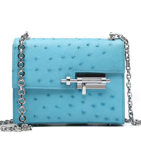 Ostrich leather bag