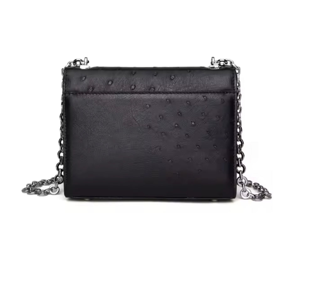 Ostrich leather bag