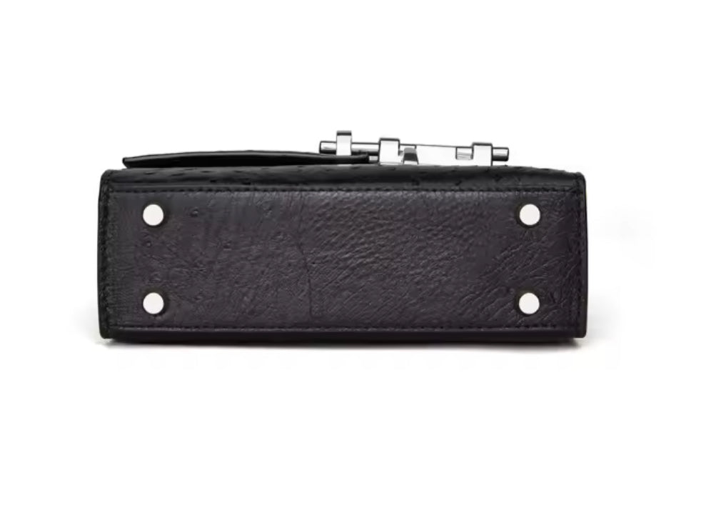 Ostrich leather bag