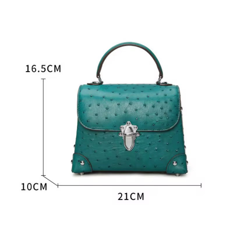 Ostrich leather bag