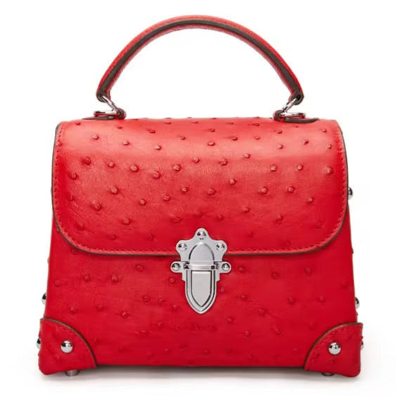 Ostrich leather bag