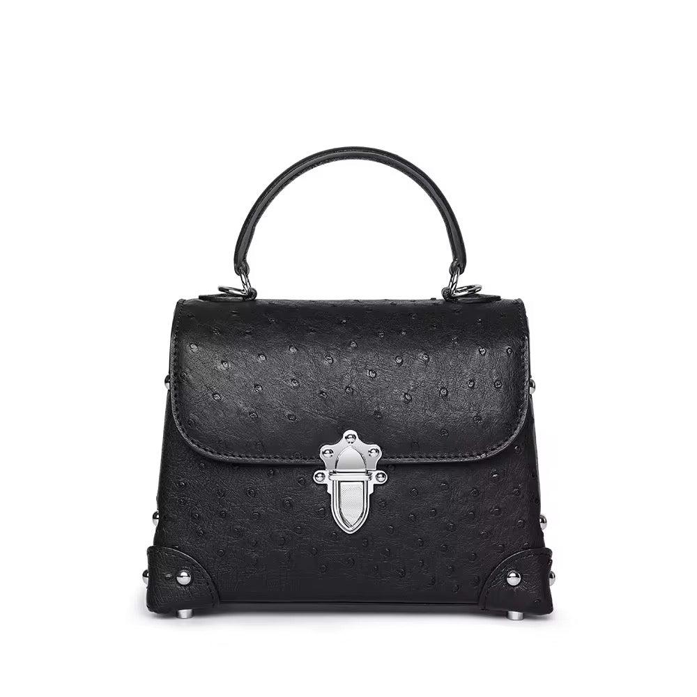 Ostrich leather bag