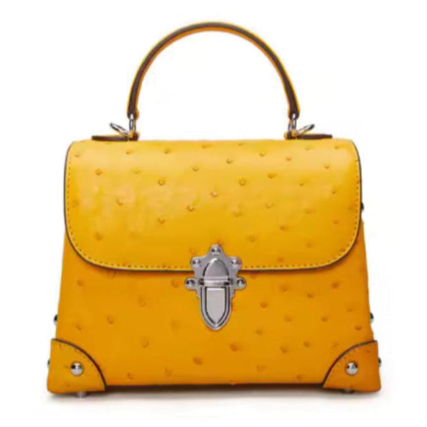 Ostrich leather bag