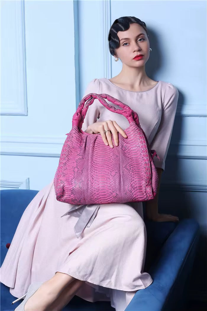 Vintage Snake Leather Handbag – Handmade in Italy | Noiyan