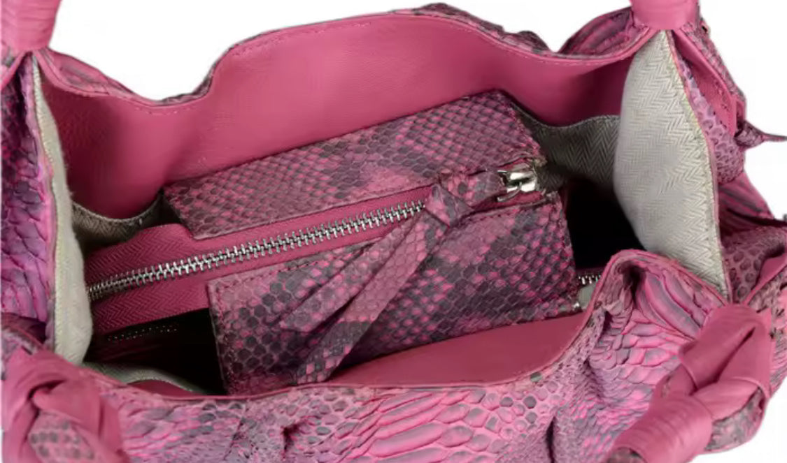 Vintage Snake Leather Handbag – Handmade in Italy | Noiyan