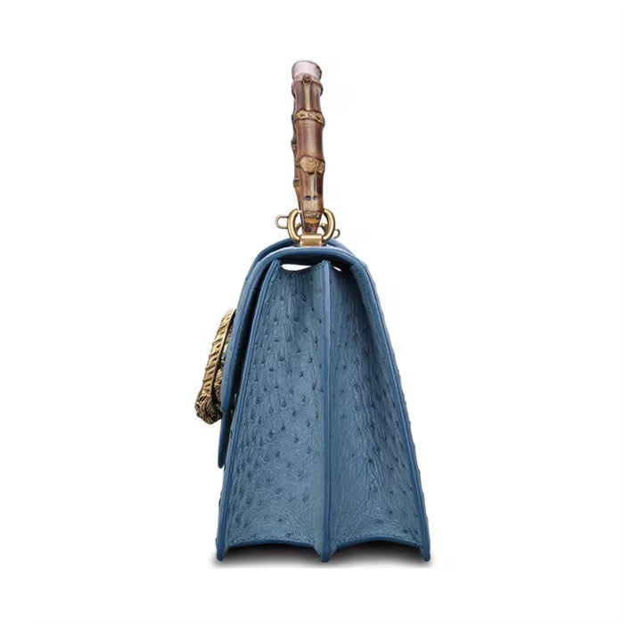 Ostrich leather bag