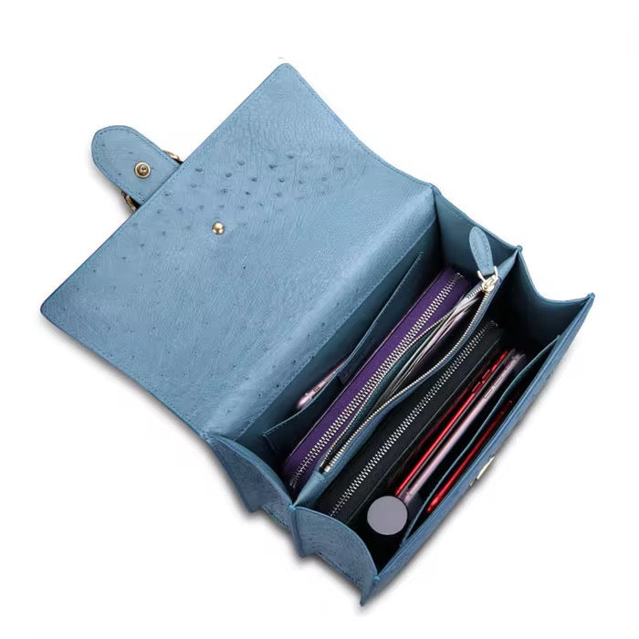 Ostrich leather bag