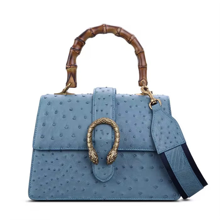 Ostrich leather bag