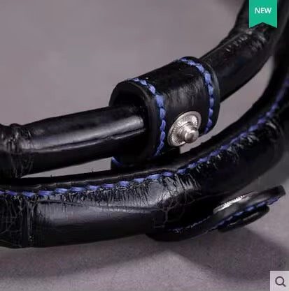 Black Crocodile Leather Travel Bag – Handmade in Italy | Noiyan