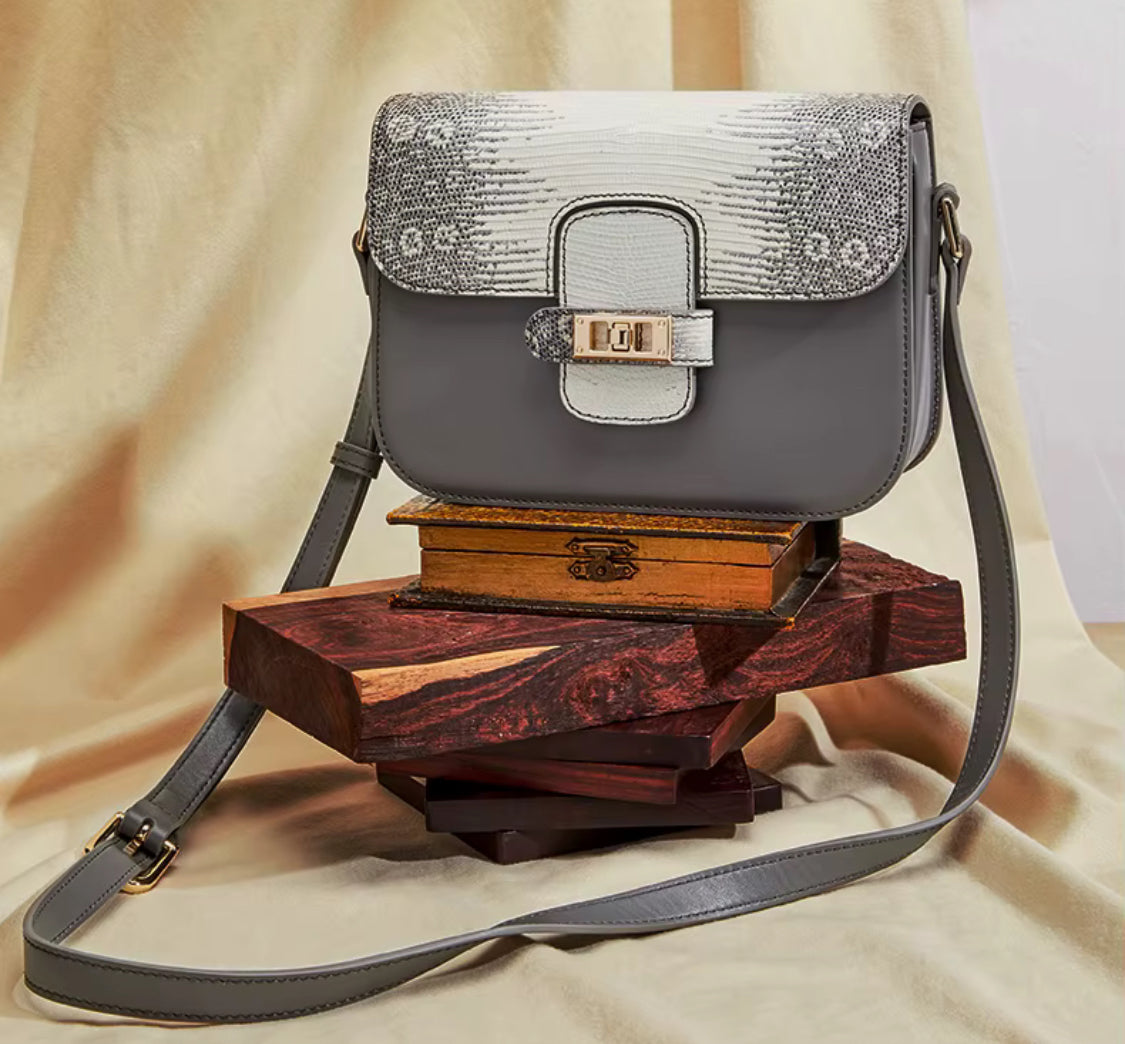 Lizard leather bag