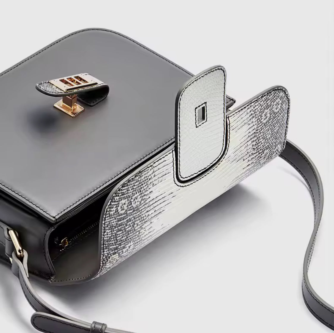 Lizard leather bag
