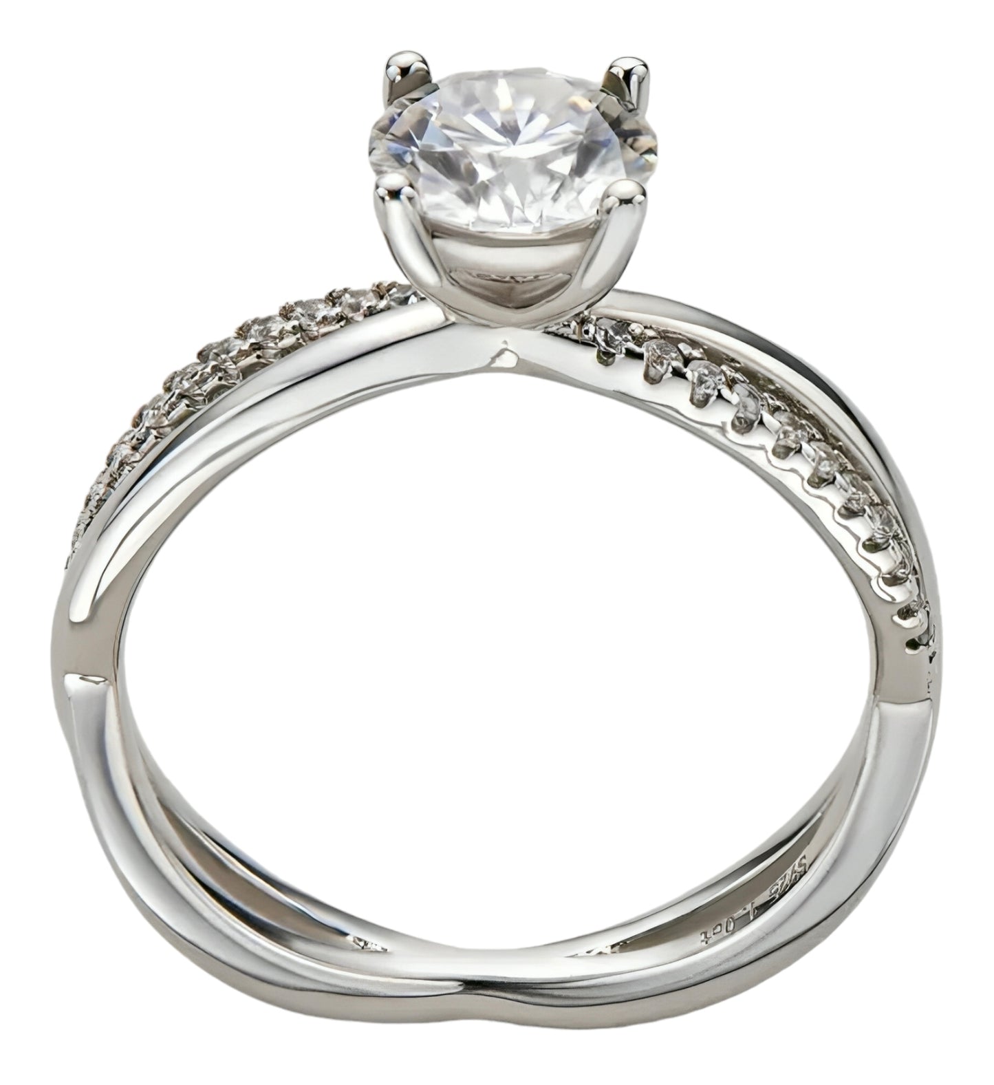 Moissanite engagement Ring