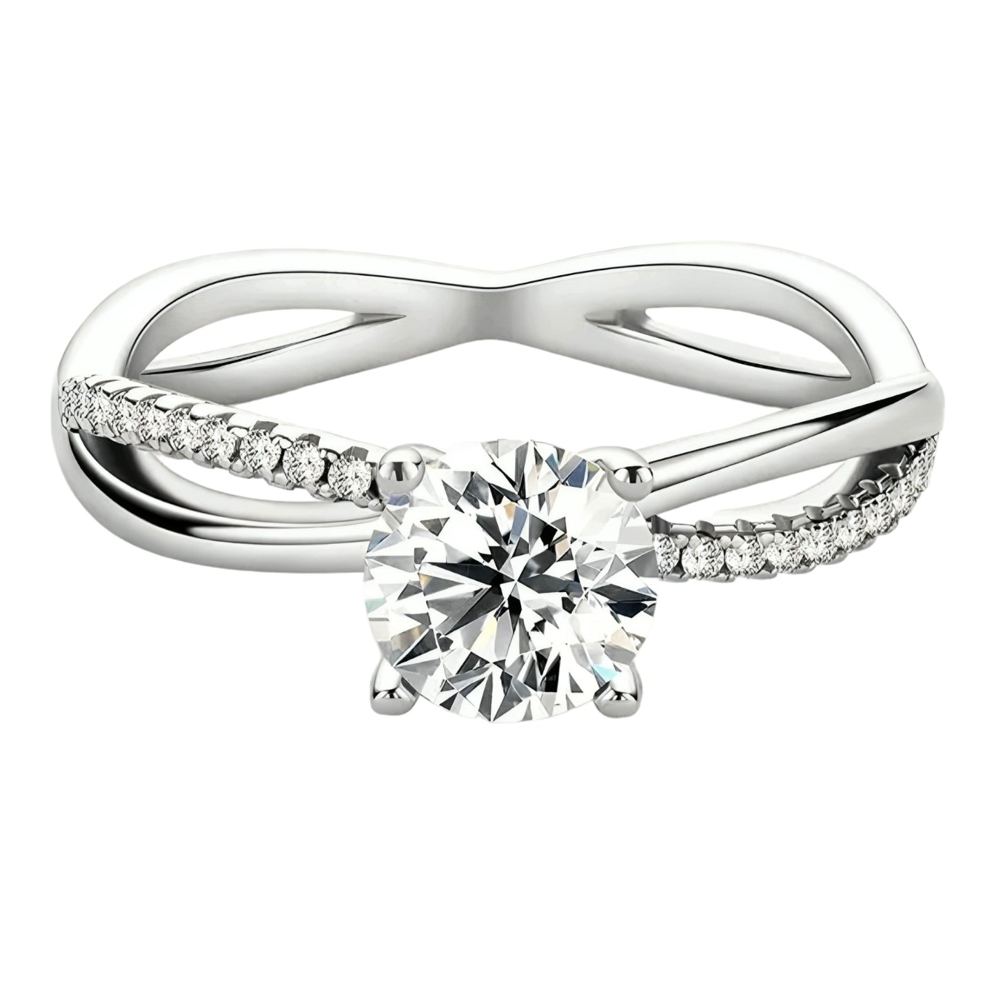 Moissanite engagement Ring