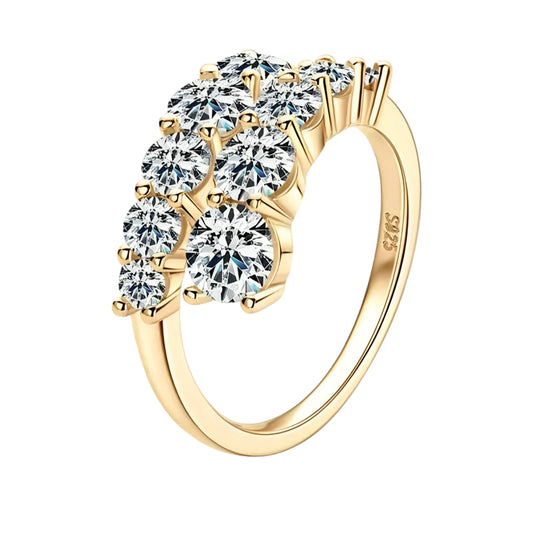 Moissanite engagement Ring Unique design
