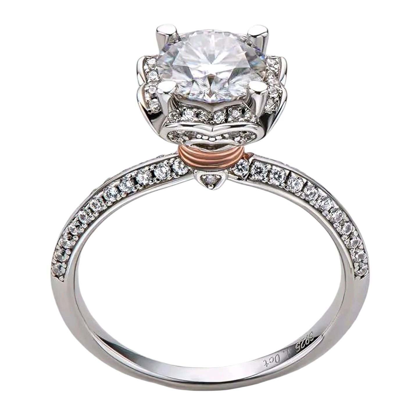 1ct Moissanite Ring