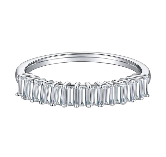 Emarald cut 1ct*13pcs multi Moissanite Ring