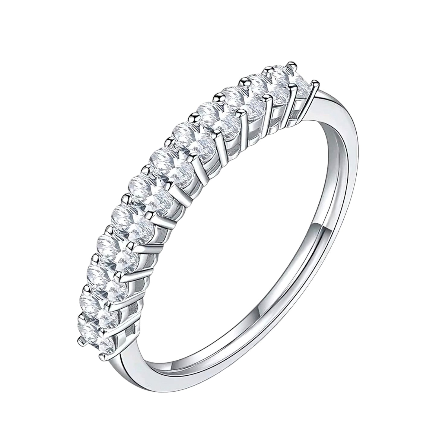 1ct*12pcs multi Moissanite Ring