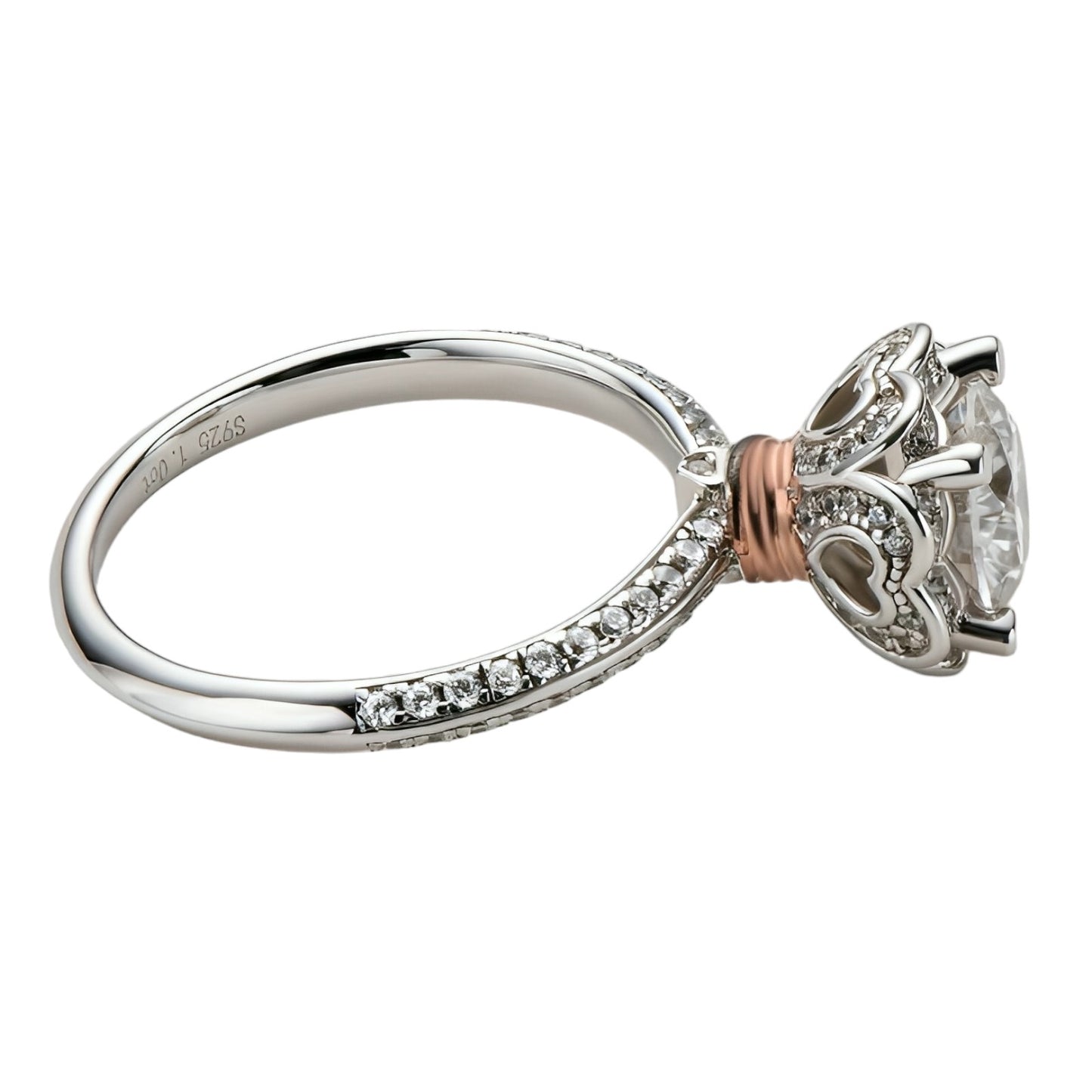 1ct Moissanite Ring