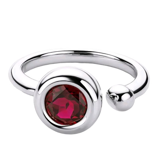 Multi color Moissanite Ring
