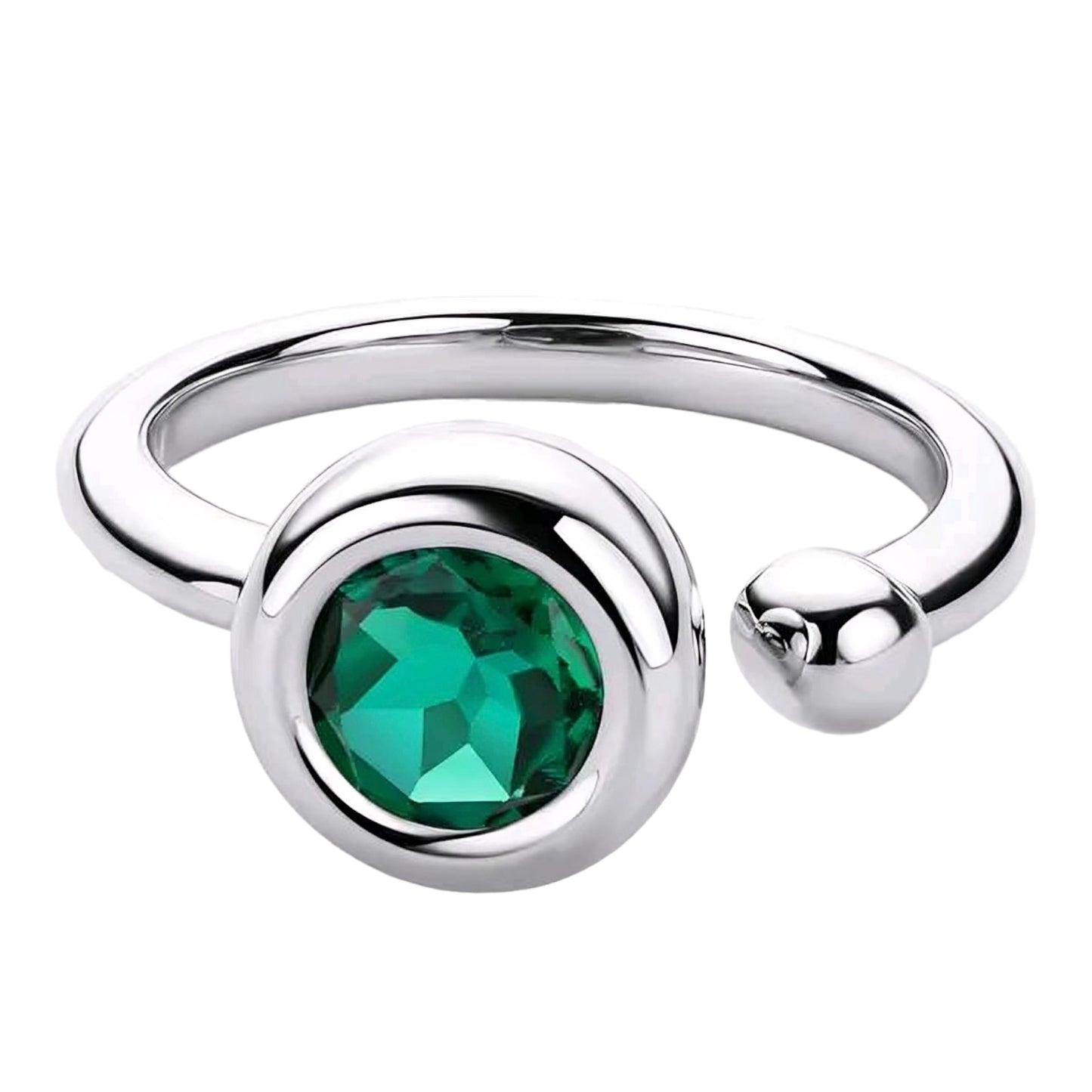 Multi color Moissanite Ring