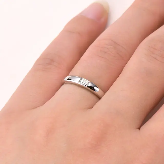 Unique shape Moissanite Ring