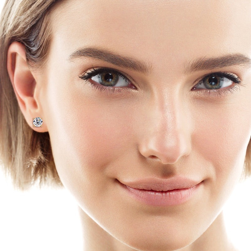 Multisize moissanite earrings