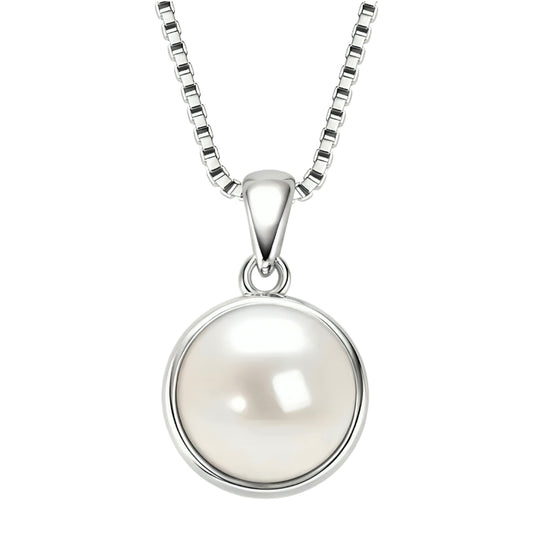 8.5 pearl pendant necklace