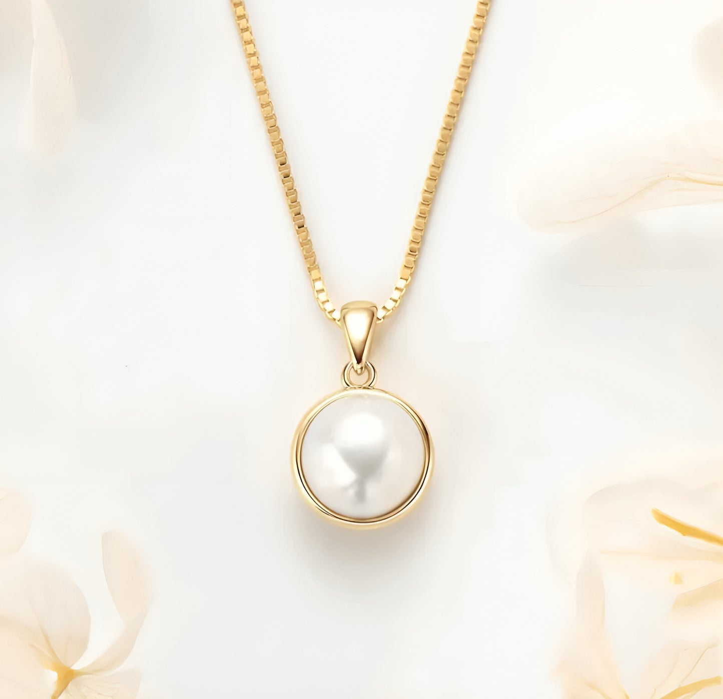 8.5 pearl pendant necklace