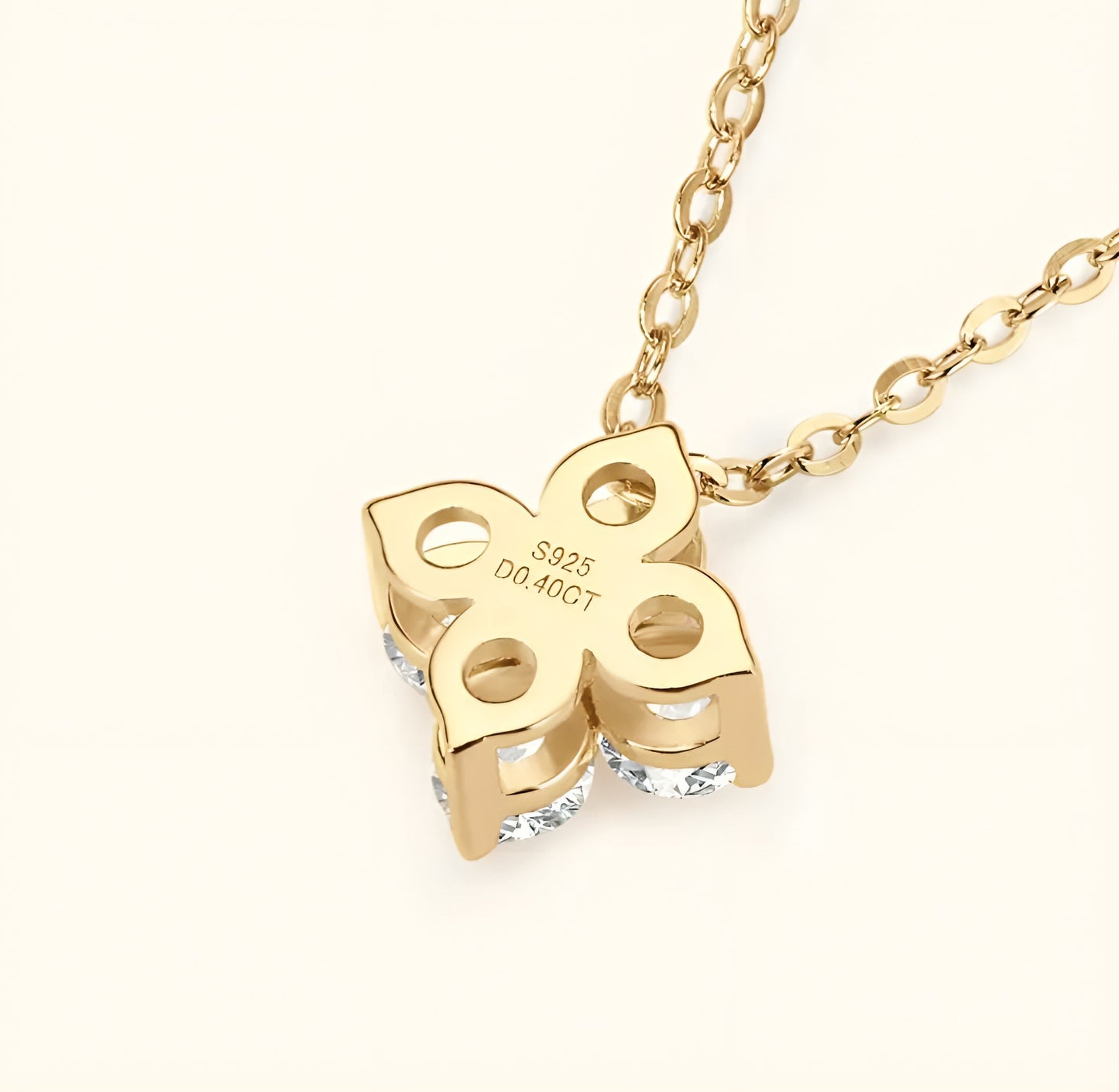 3mm*8pcs Moissanite pendant necklace