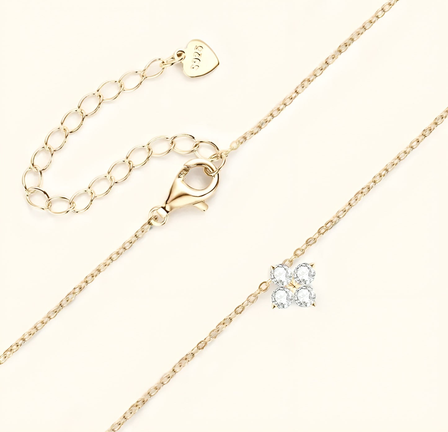 3mm*8pcs Moissanite pendant necklace