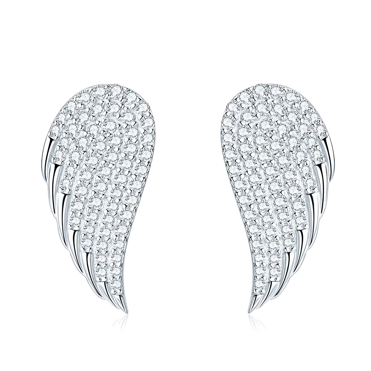 Leaf shape moissanite earrings