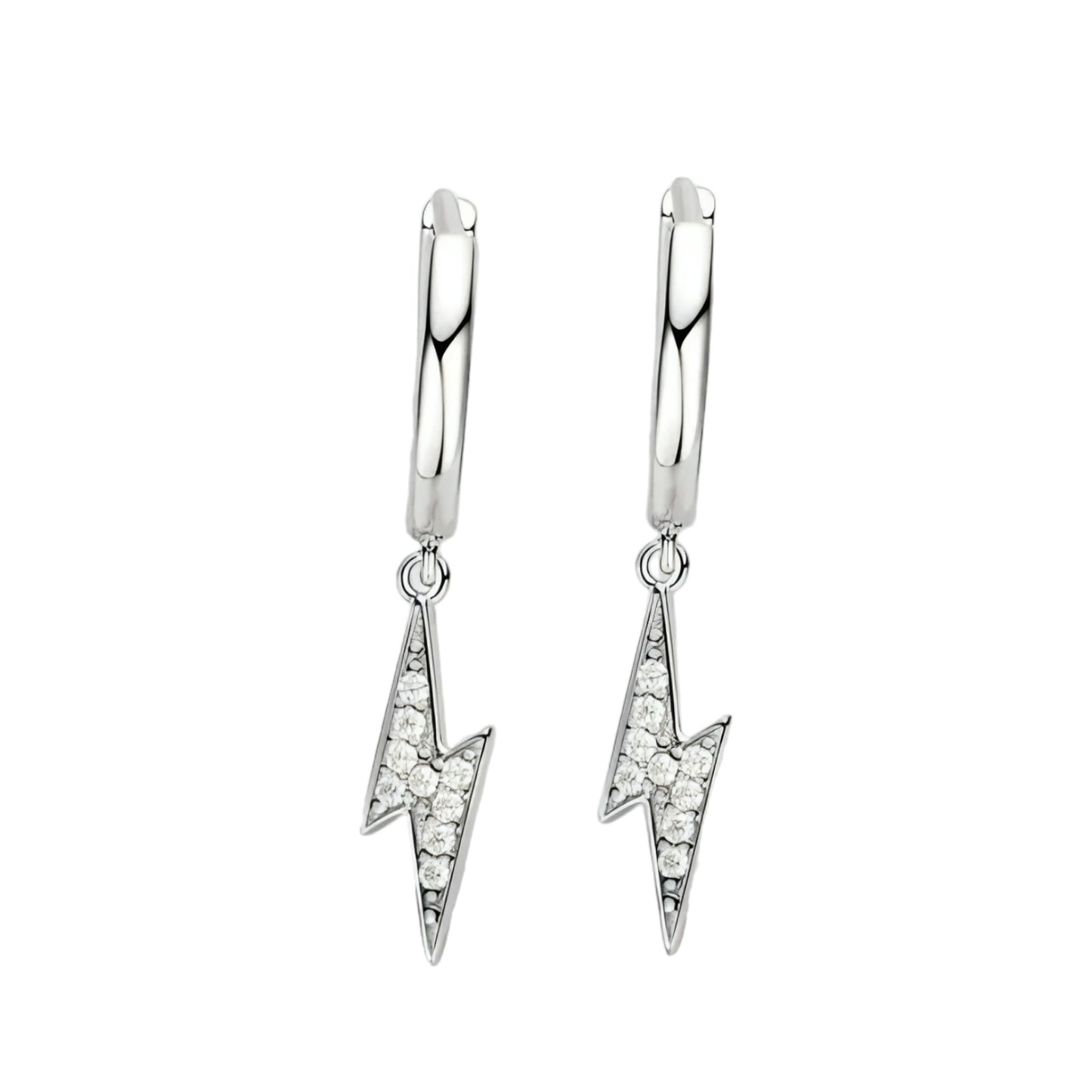 Lightning moissanite earrings