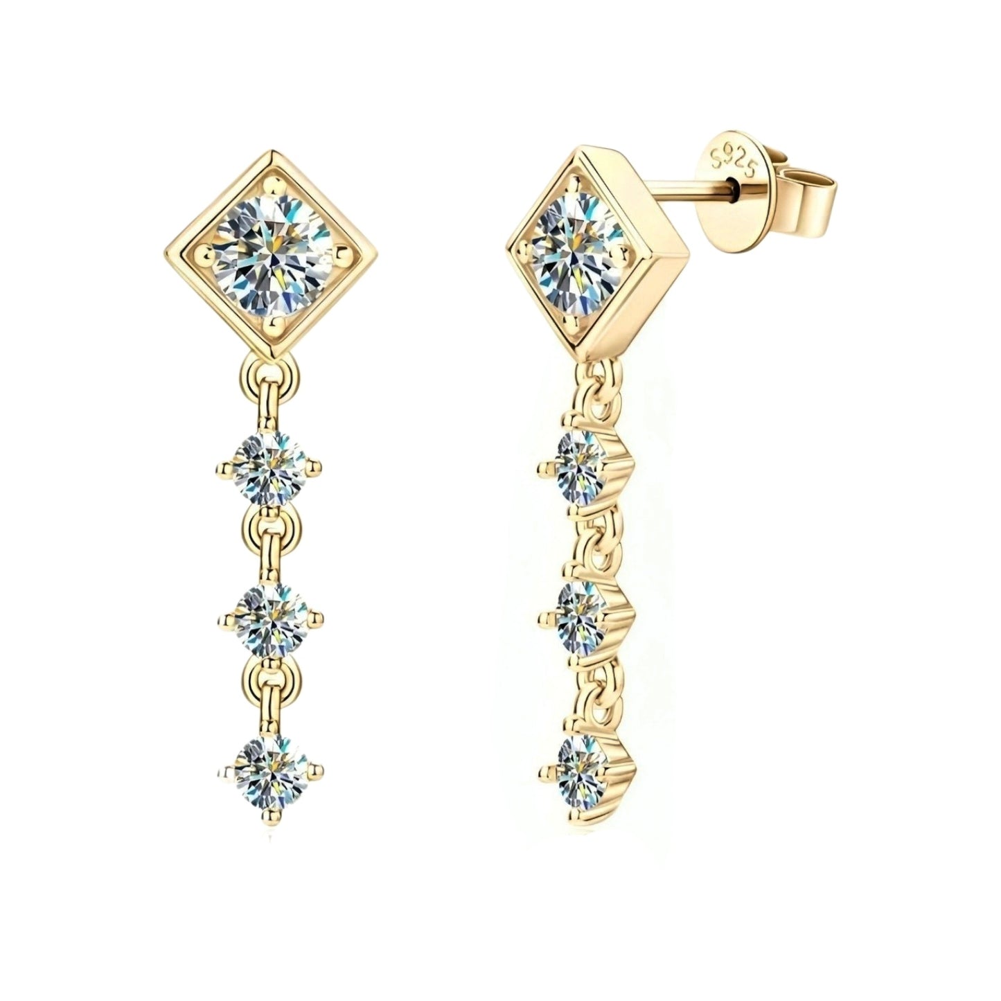 Stud Moissanite Earrings