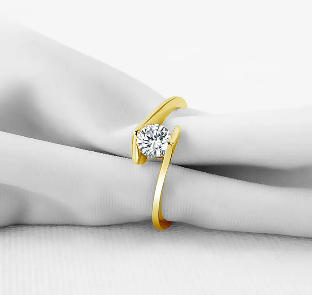10k real yellow gold ring