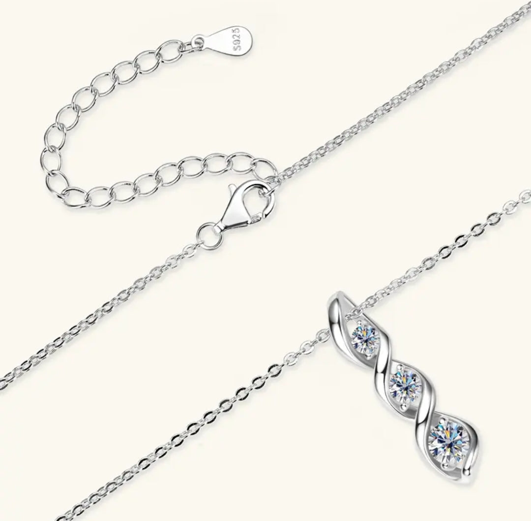 Infinity Moissanite pendant necklace