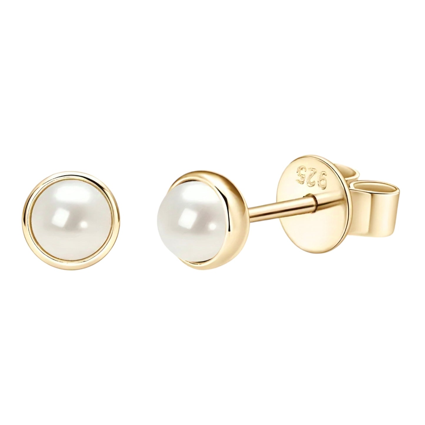 3.5-4mm classic pearl earrings