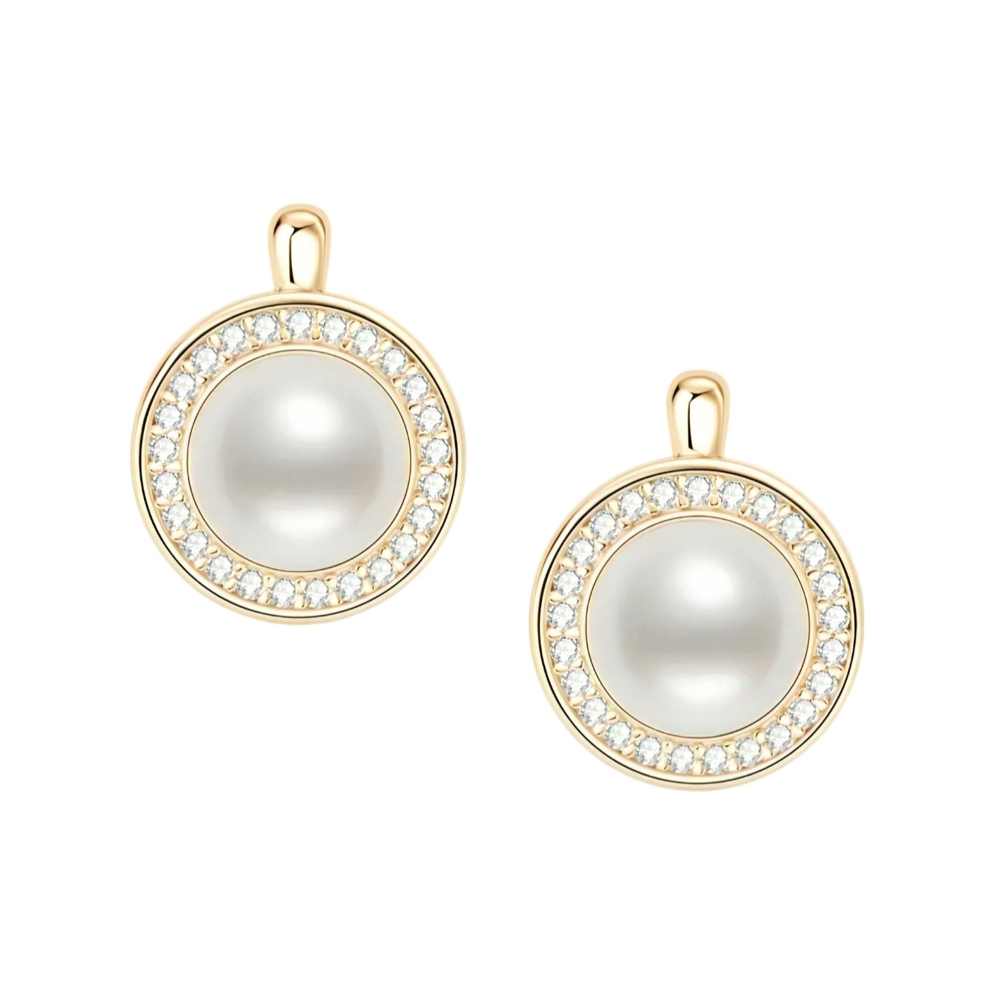 7mm round pearl earrings
