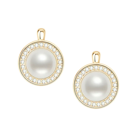 7mm round pearl earrings