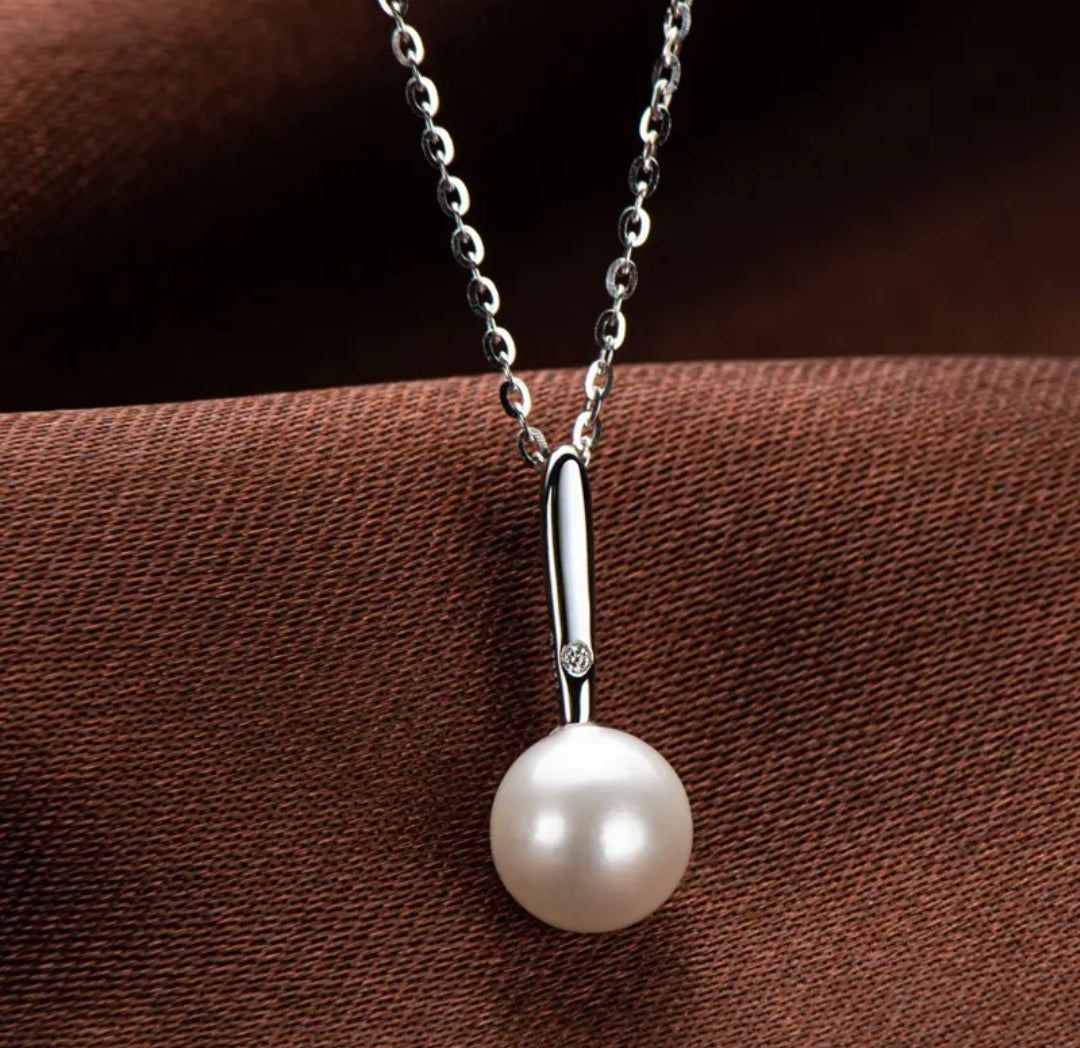 7.5-8mm magnificent pearl pendant necklace
