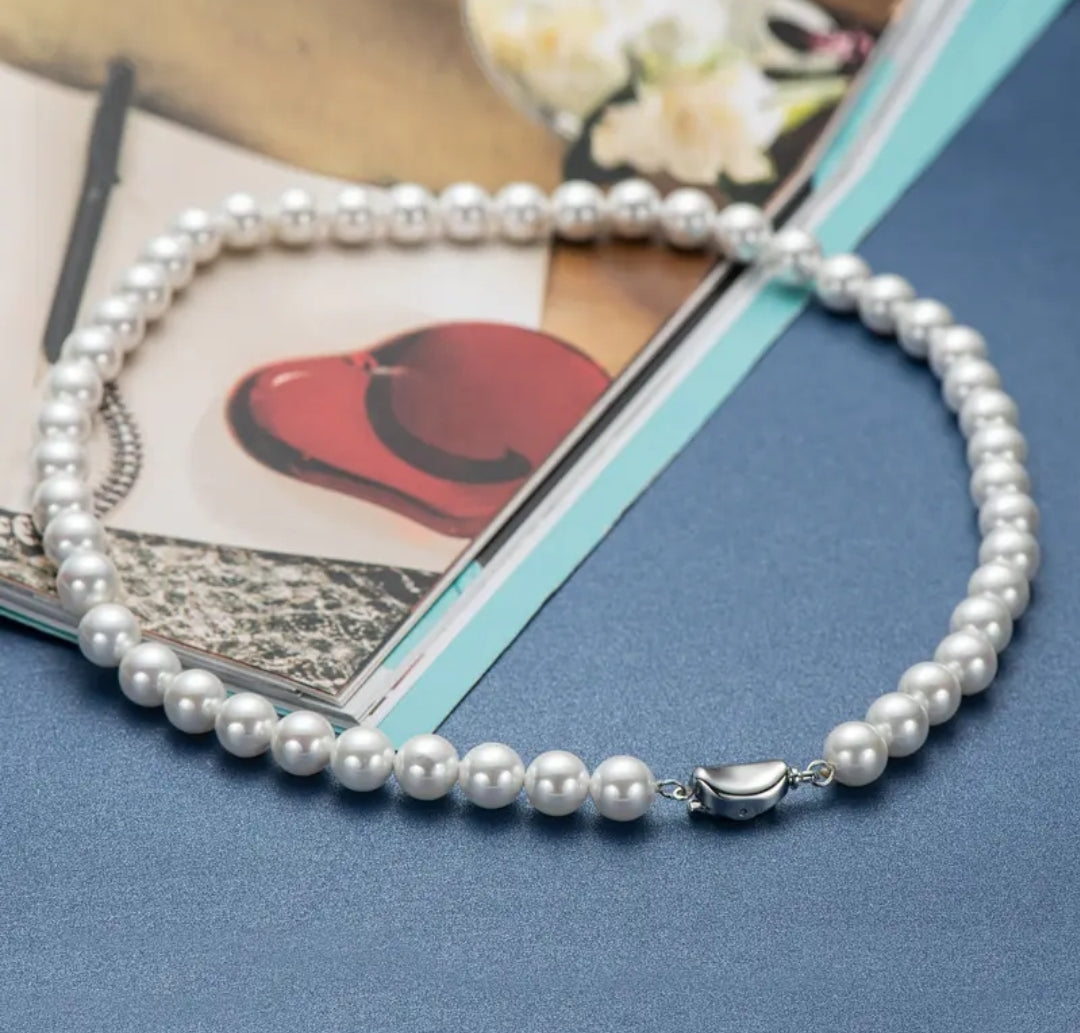 8-9mm multi pearl pendant necklace