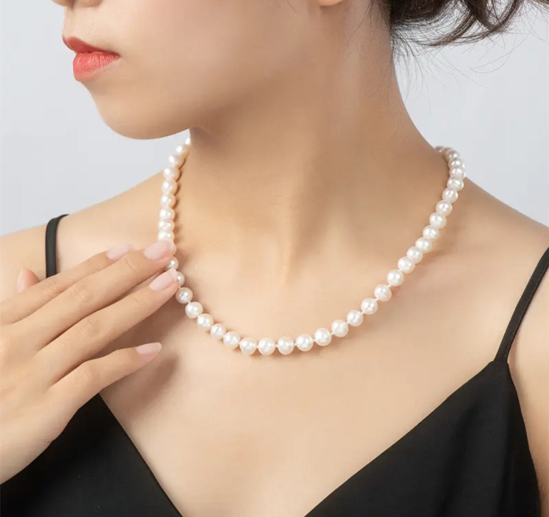 8-9mm bead pearl pendant necklace